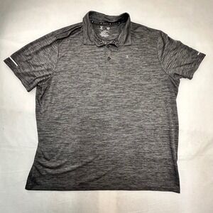 Xersion EverAir Polo Men 3XL Gray Golf Shirt Performance Moisture Wicking Active